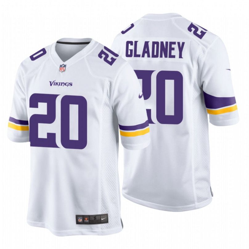 Men Minnesota Vikings #20 Jeff Gladney Nike White Game NFL Jersey->minnesota vikings->NFL Jersey